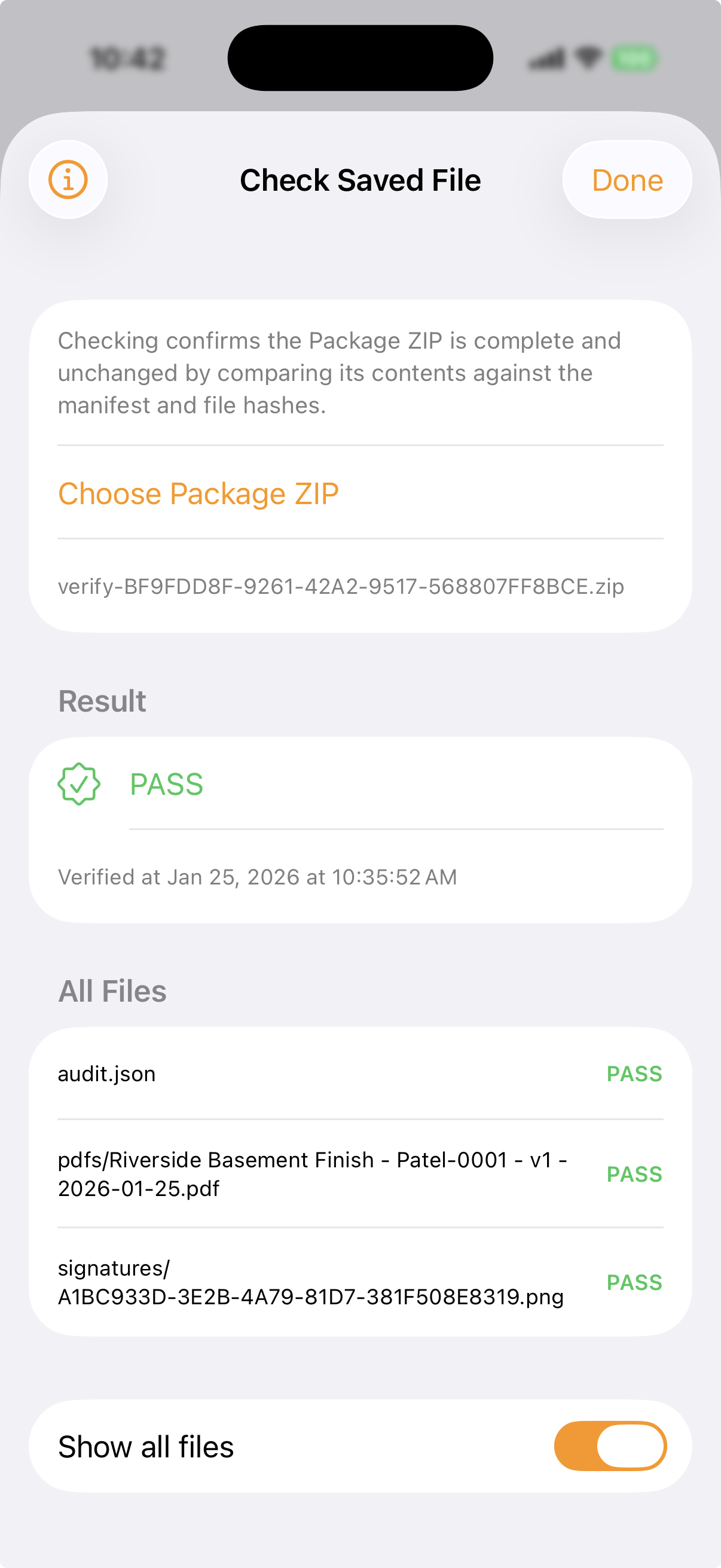 ReScope saved file check screenshot